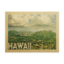 Hawaii Vintage Travel Briefkaarten