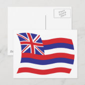 Hawaii Vlag Ansichtkaart Briefkaart (Voorkant / Achterkant)