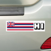 Hawai'I-vlag Bumpersticker (Op auto)