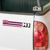 Hawai'I-vlag Bumpersticker (Op Truck)