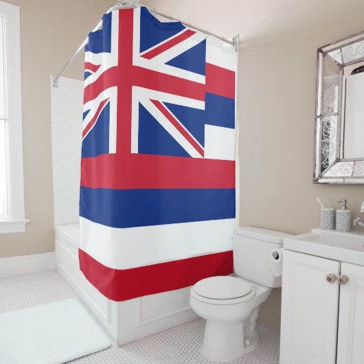 Hawaii Vlag Douchegordijn (In situ)