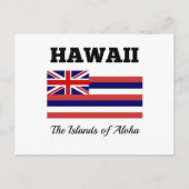 Hawaii, Vlag en Motto Briefkaart (Voorkant)