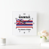 Hawaii, Vlag en Motto Vierkante Klok (Huis)