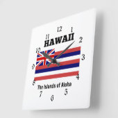 Hawaii, Vlag en Motto Vierkante Klok (Hoek)