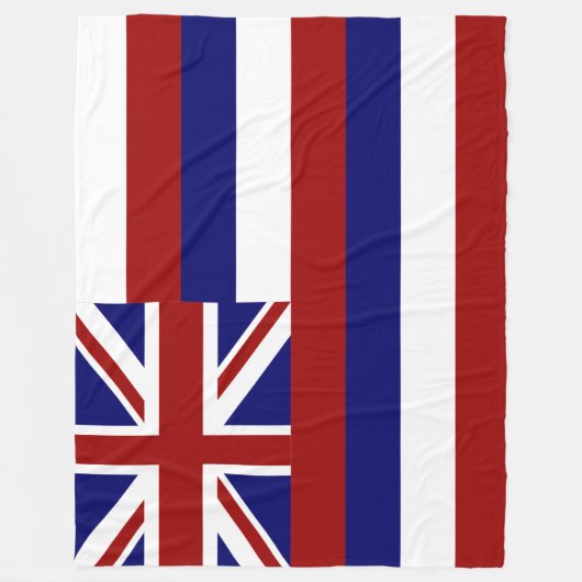 Hawaii-vlag Fleece Deken (Voorkant)