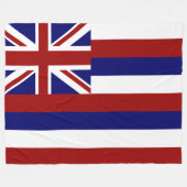 Hawaii-vlag Fleece Deken (Voorkant (Horizontaal))