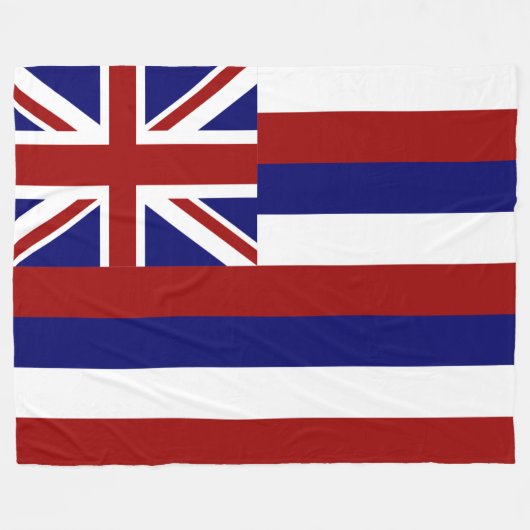 Hawaii-vlag Fleece Deken (Voorkant (Horizontaal))