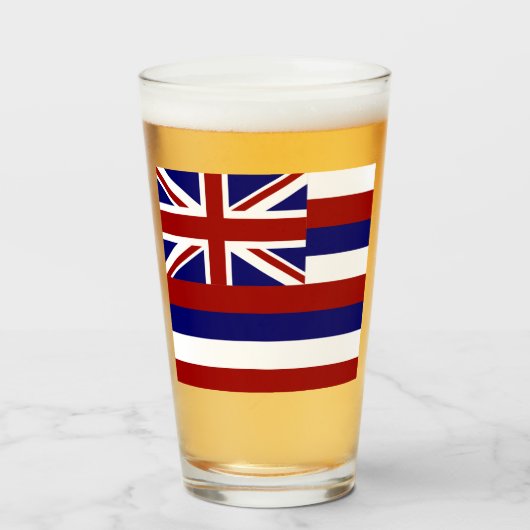 Hawaii-vlag Glas (Voorkant gevuld)