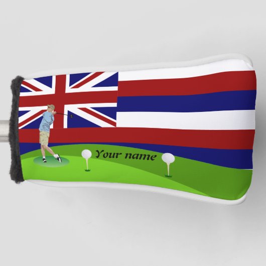 Hawaii-vlag Golfheadcover (Voorkant)