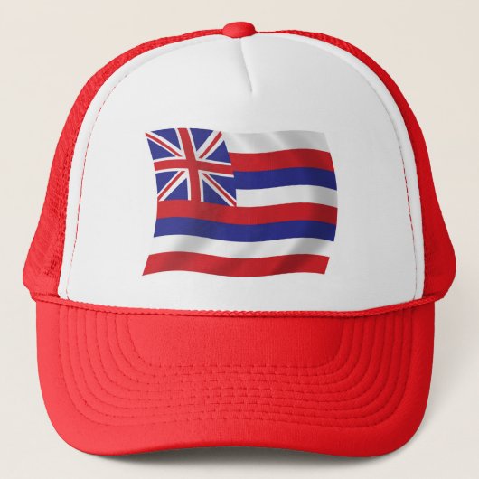 Hawaii Vlag Hoed Trucker Pet (Voorkant)
