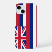 Hawaii-vlag iPhone 15 Case (Achterkant)