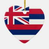 Hawai'i-vlag Keramisch Ornament (Voorkant)