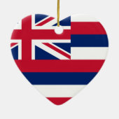 Hawai'i-vlag Keramisch Ornament (Achterkant)