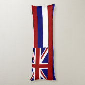 Hawaii-vlag Lichaamskussen (Achterkant (Verticaal))