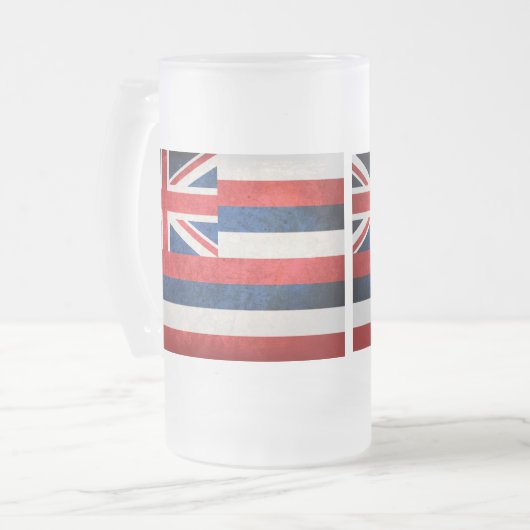 Hawaii-vlag Matglas Bierpul (Voorkant links)
