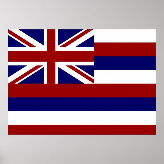 Hawaii-vlag Poster (Voorkant)