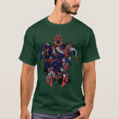 Hawaii Vlag Schildpad Art Design T-shirt (Voorkant)