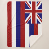 Hawaii-vlag Sherpa Deken (Voorkant)