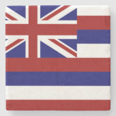 Hawaii-vlag Stenen Onderzetter (Voorkant)