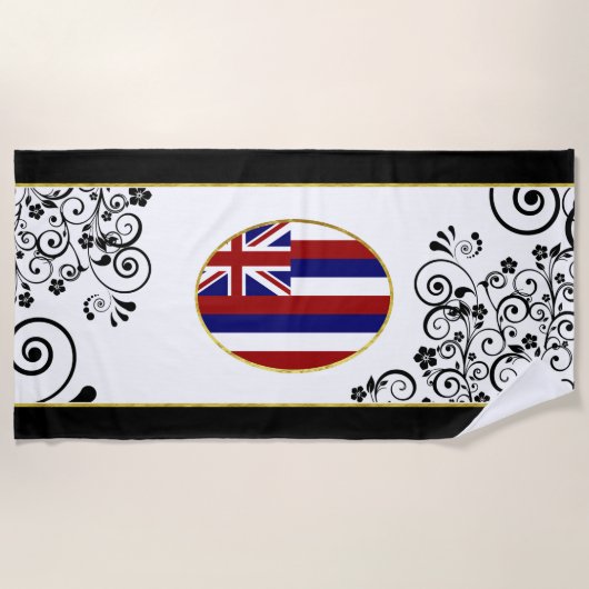 Hawaii-vlag Strandlaken (Voorkant)