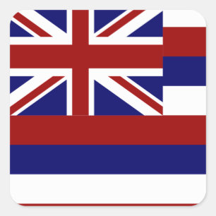 Hawaii-vlag Vierkante Sticker