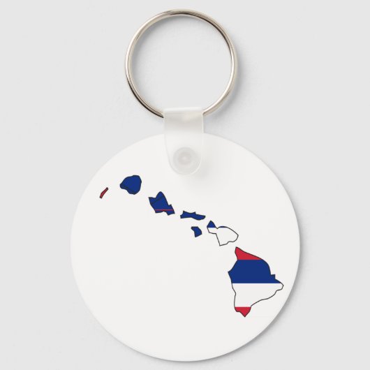 Hawaii-vlaggenkaart Sleutelhanger (Voorkant)