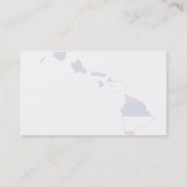 Hawaii-vlaggenkaart Visitekaartje (Achterkant)