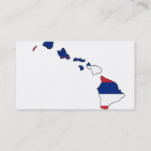 Hawaii-vlaggenkaart Visitekaartje (Achterkant)