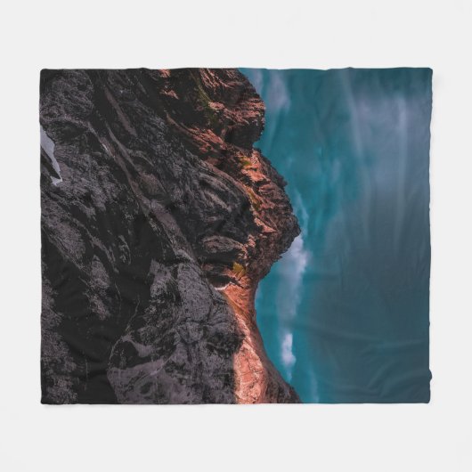 HAWAII VOLCANO DIGITAL WALLPAPER FLEECE DEKEN (Voorkant (Horizontaal))