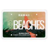 Hawaii Volcano Licence Bord Magneet (Horizontaal)
