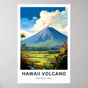 Hawaii Volcano National Park Reisprint Poster