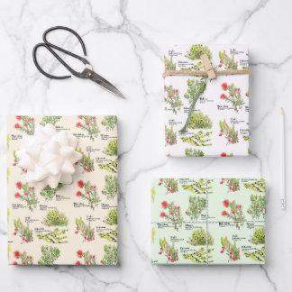 Hawaii Volcano Native Plants Wrapping Paper