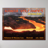 Hawaii Volcanoes Nationa Park Poster (Voorkant)