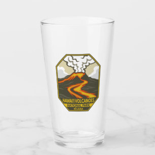 Hawaii Volcanoes Nationaal Park Kilauea Retro Glas
