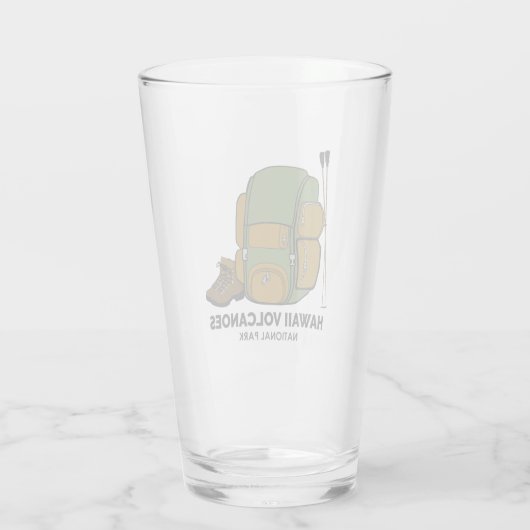 Hawaii Volcanoes National Park Backpack Glas (Achterkant)