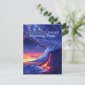 Hawaii Volcanoes National Park Big Island Kaart (Staand voorkant)