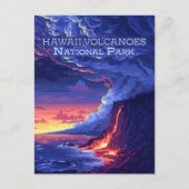 Hawaii Volcanoes National Park Big Island Retro Briefkaart (Voorkant)