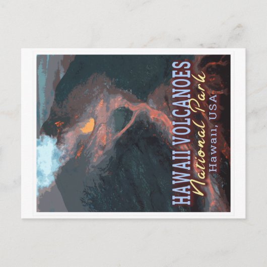 HAWAII VOLCANOES NATIONAL PARK - HAWAII USA BRIEFKAART (Voorkant)