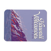 Hawaii Volcanoes National Park Illustratie Reizen Magneet (Horizontaal)
