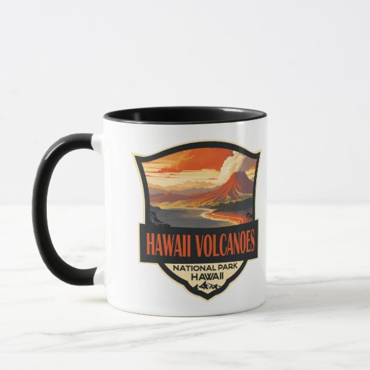 Hawaii Volcanoes National Park Illustratie Reizen Mok (Links)