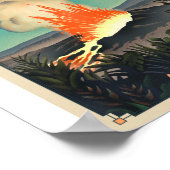 Hawaii Volcanoes National Park Litho Kunstwerk Poster (Hoek)