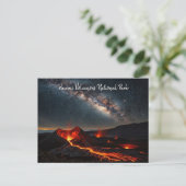 Hawaii Volcanoes National Park Melkweg Briefkaart (Staand voorkant)