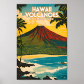 Hawaii Volcanoes National Park Reisposter Poster (Voorkant)