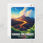 Hawaii Volcanoes National Park Reizen Briefkaart (Voorkant / Achterkant)
