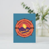 Hawaii Volcanoes National Park Retro Compass Briefkaart (Staand voorkant)