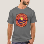 Hawaii Volcanoes National Park Retro Compass T-shirt (Voorkant)