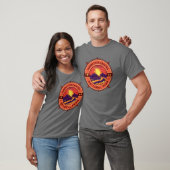 Hawaii Volcanoes National Park Retro Compass T-shirt (Unisex)