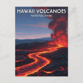 Hawaii Volcanoes National Park Travel Briefkaart