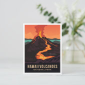 Hawaii Volcanoes National Park USA Travel Briefkaart (Staand voorkant)
