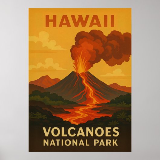 Hawaii Volcanoes National Park V01 Poster (Voorkant)